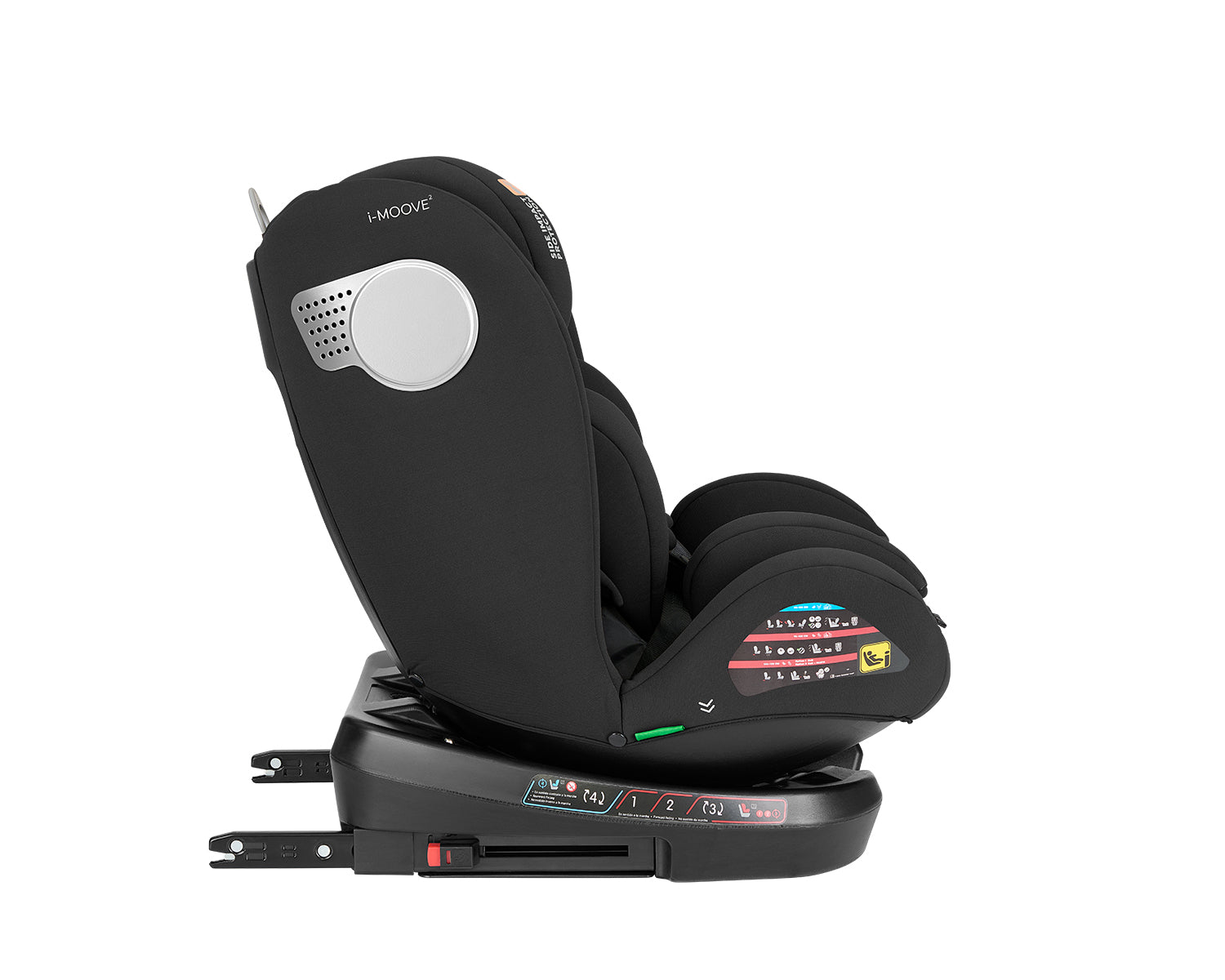 Стол за кола 40-150 см i-Moove 2 i-SIZE Black by Kikkaboo