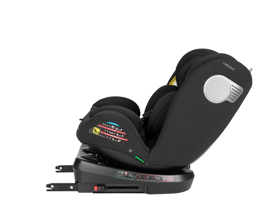Стол за кола 40-150 см i-Moove 2 i-SIZE Black by Kikkaboo