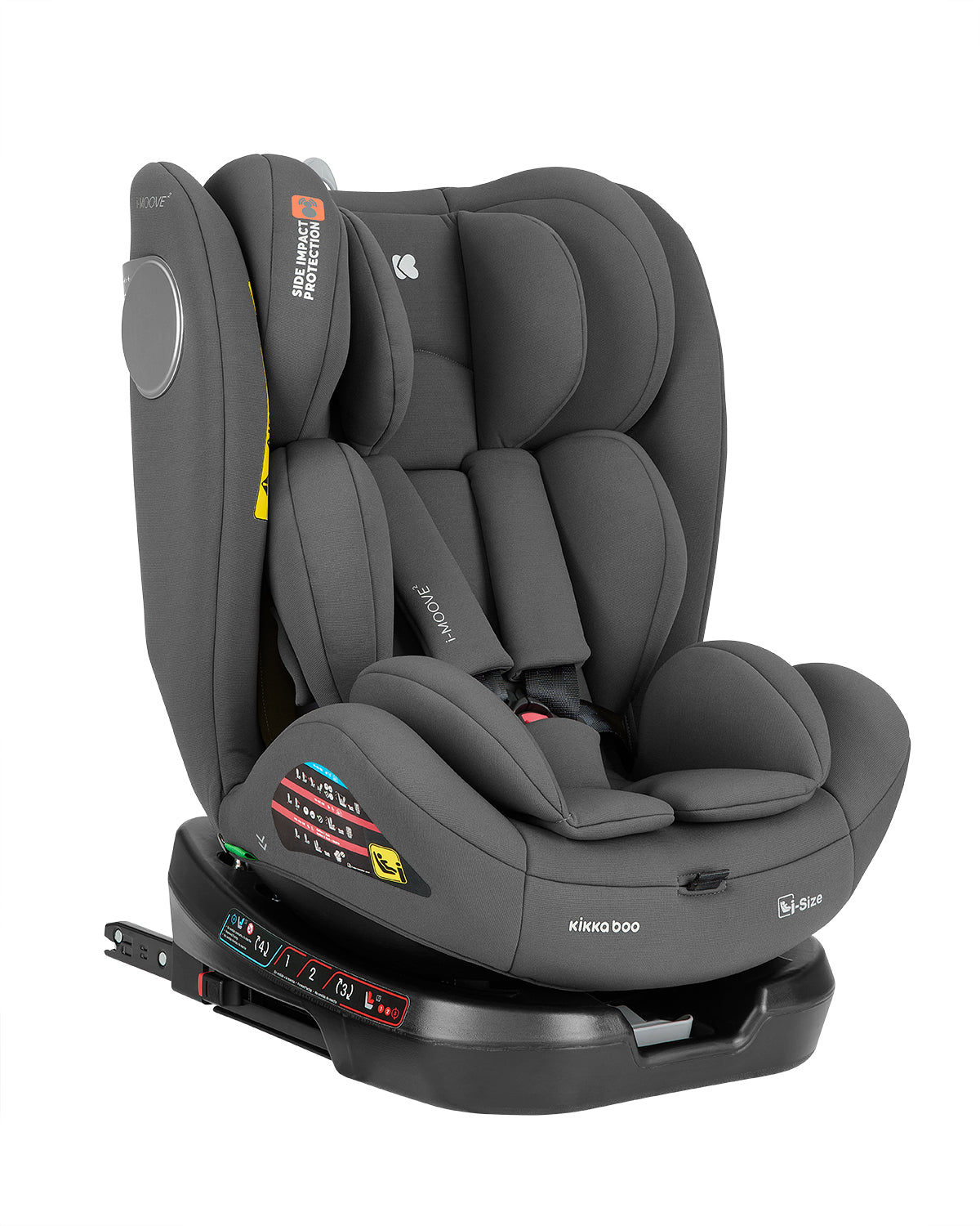 Стол за кола 40-150 см i-Moove 2 i-SIZE Dark Grey by Kikkaboo