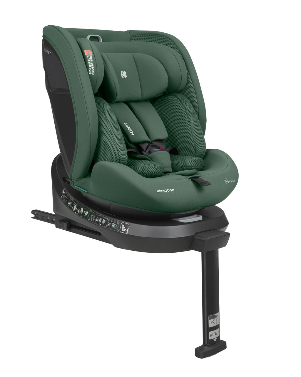 Стол за кола 40-150 см i-Orbit i-SIZE Army Green 2025 by Kikkaboo