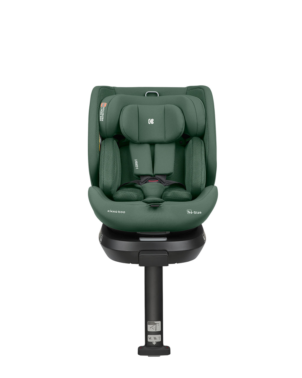 Стол за кола 40-150 см i-Orbit i-SIZE Army Green 2025 by Kikkaboo
