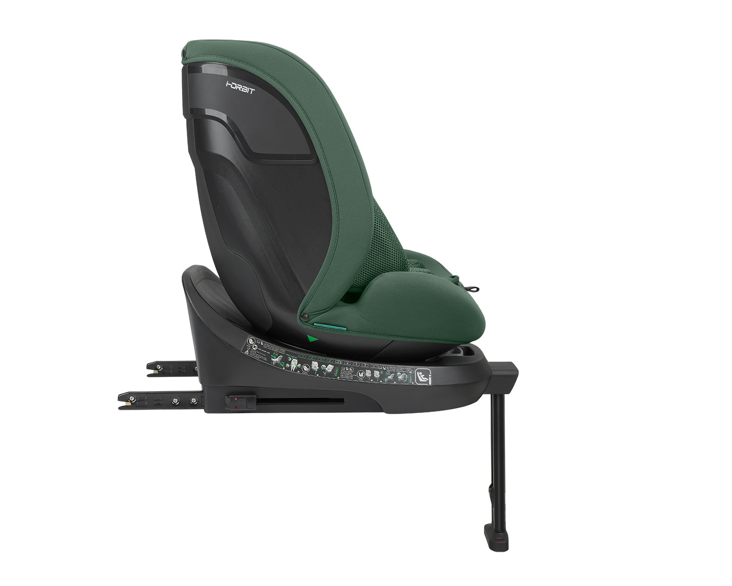 Стол за кола 40-150 см i-Orbit i-SIZE Army Green 2025 by Kikkaboo
