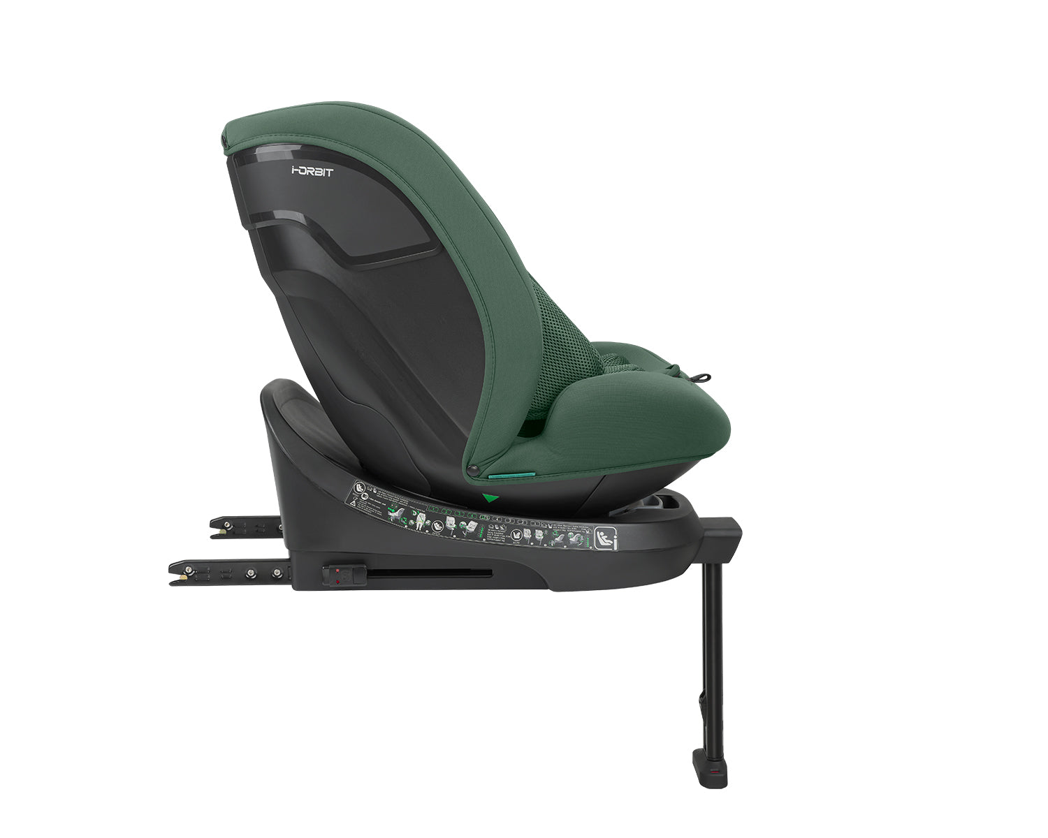 Стол за кола 40-150 см i-Orbit i-SIZE Army Green 2025 by Kikkaboo