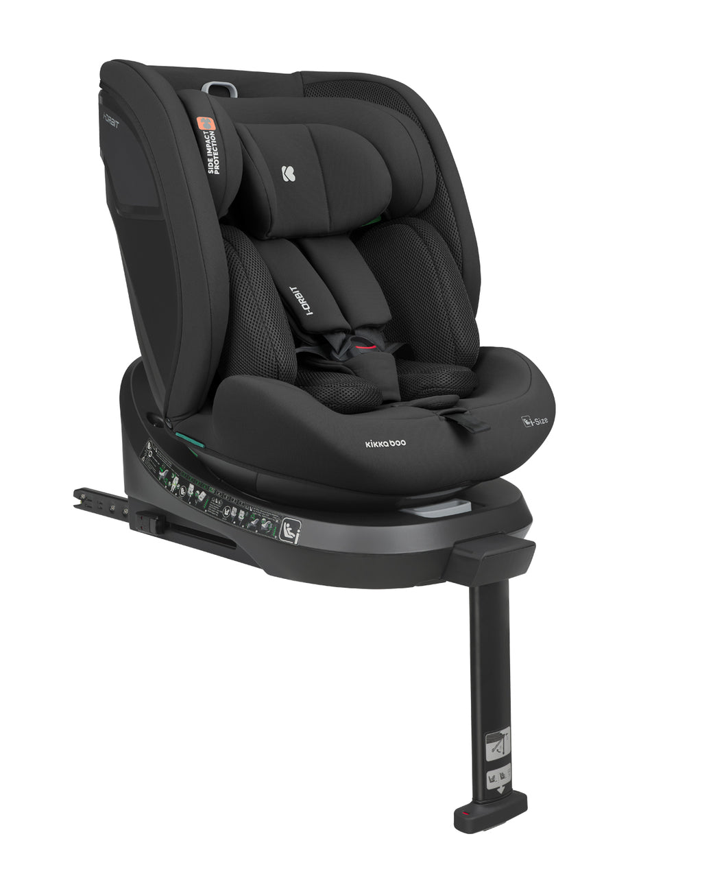 Стол за кола 40-150 см i-Orbit i-SIZE Black 2025 by Kikkaboo