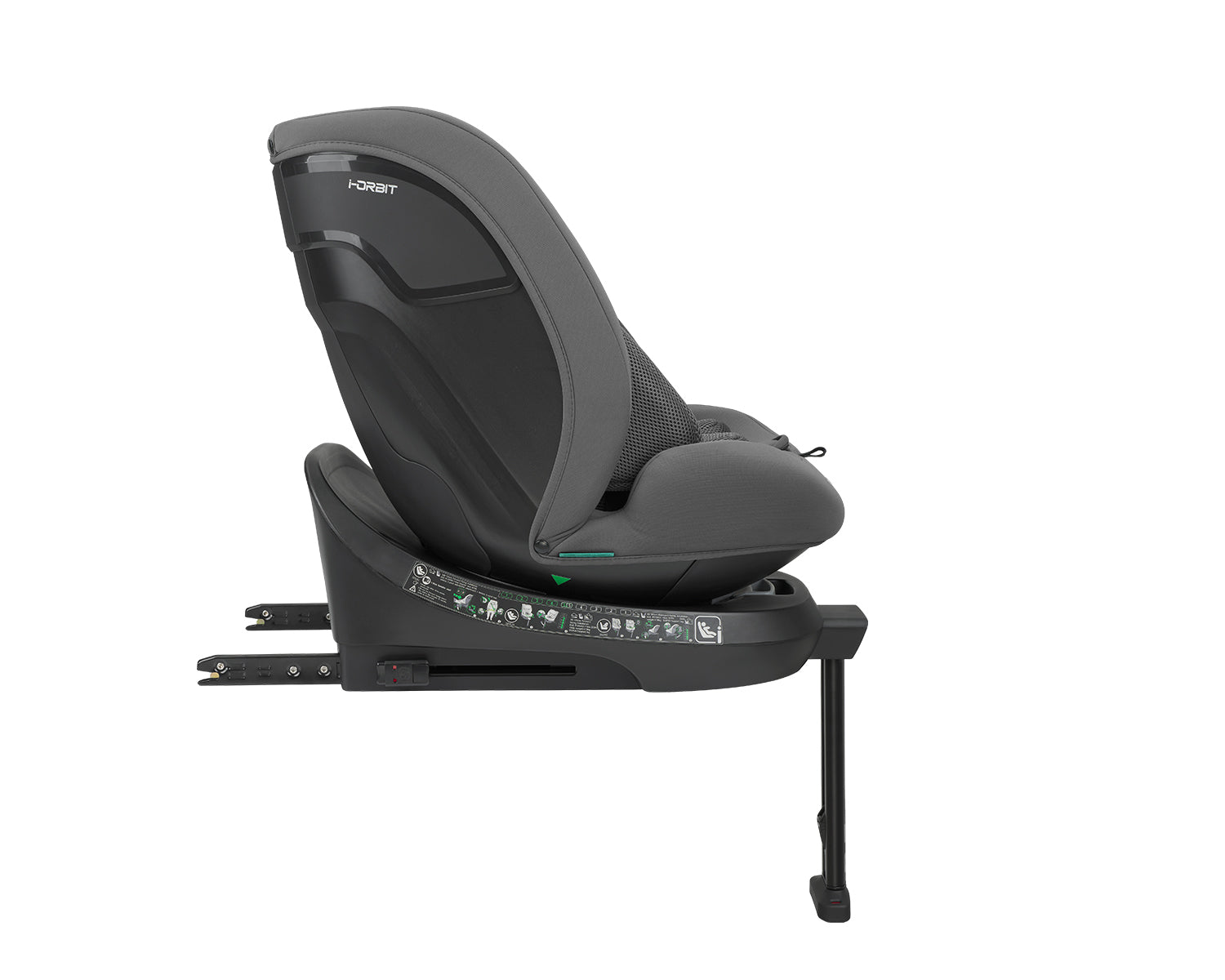 Стол за кола 40-150 см i-Orbit i-SIZE Dark Grey 2025 by Kikkaboo