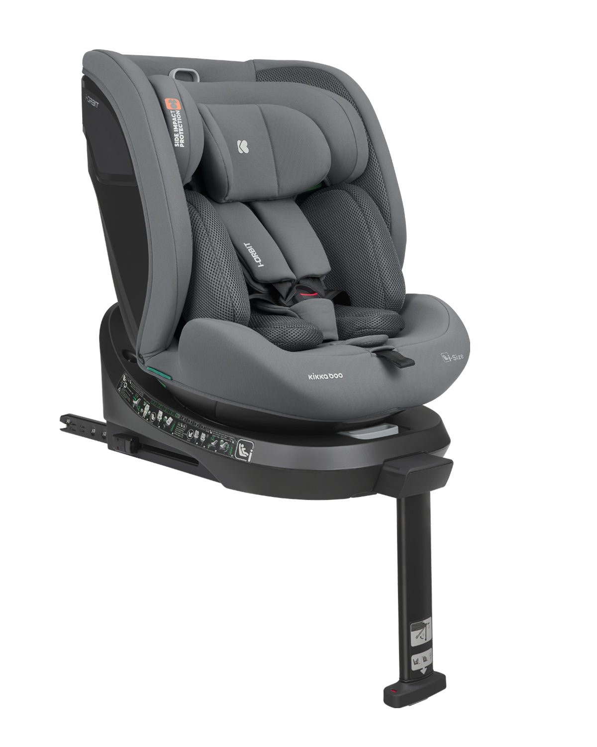 Стол за кола 40-150 см i-Orbit i-SIZE Light Grey 2025 by Kikkaboo