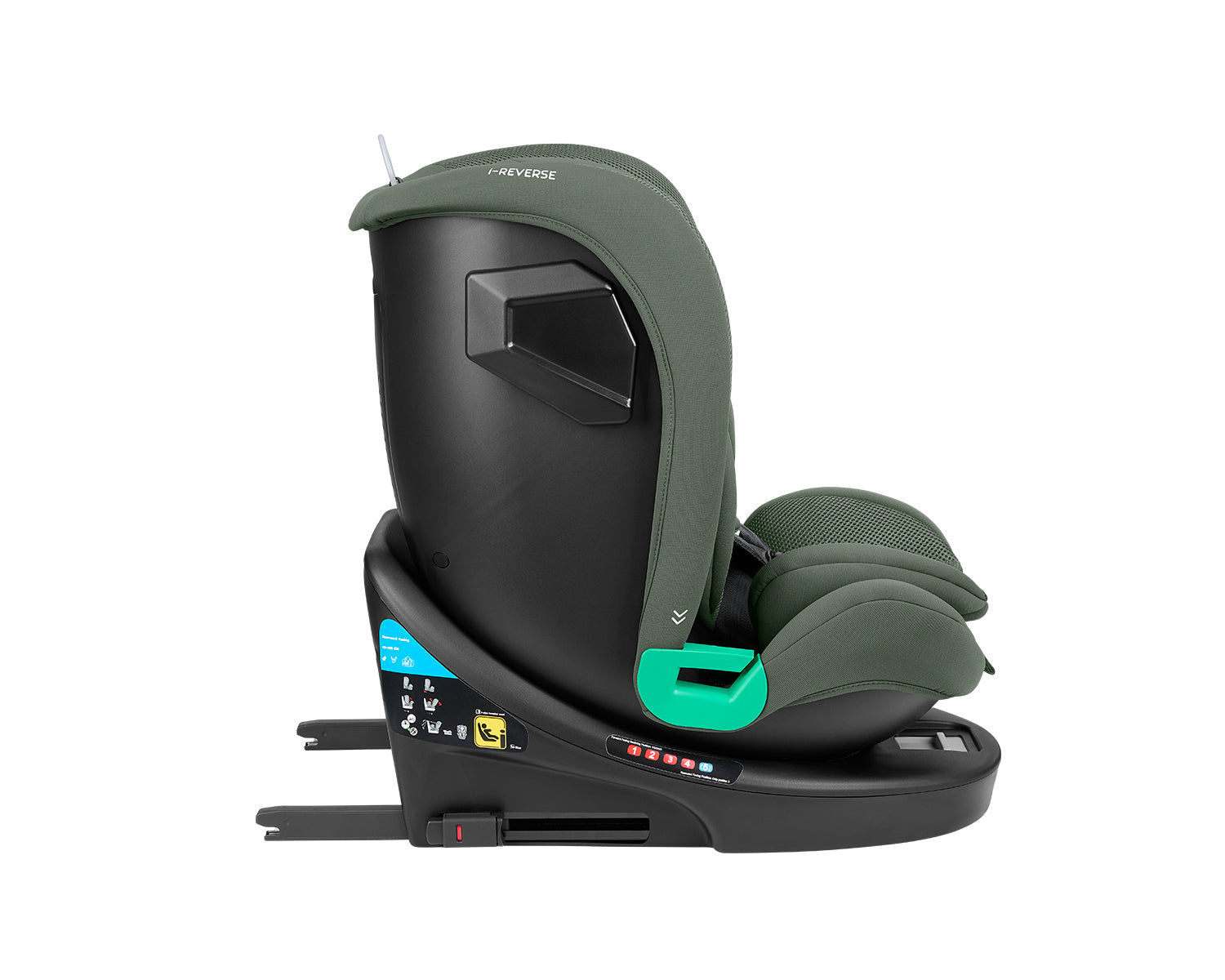Стол за кола 40-150 см i-Reverse i-SIZE Army Green by Kikkaboo