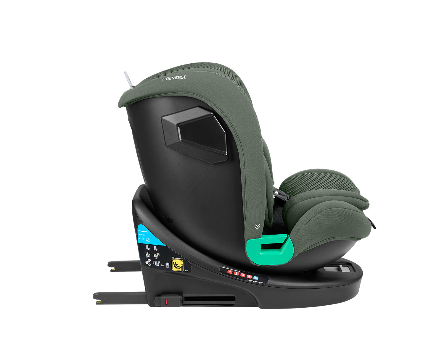 Стол за кола 40-150 см i-Reverse i-SIZE Army Green by Kikkaboo