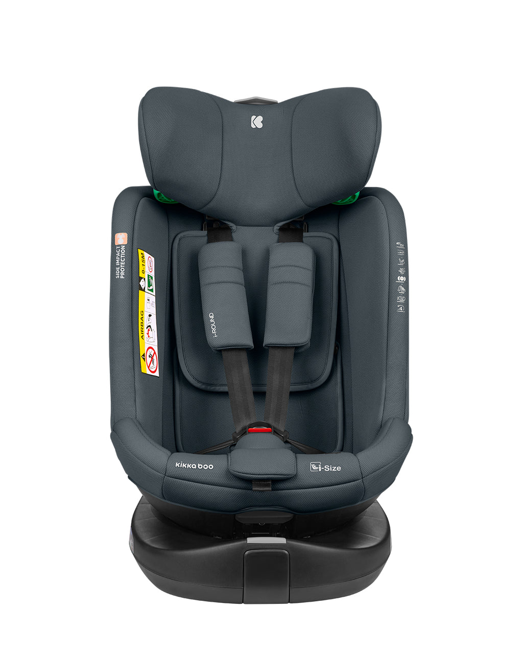 Стол за кола 40-150 см i-Round i-SIZE Dark Grey by Kikkaboo