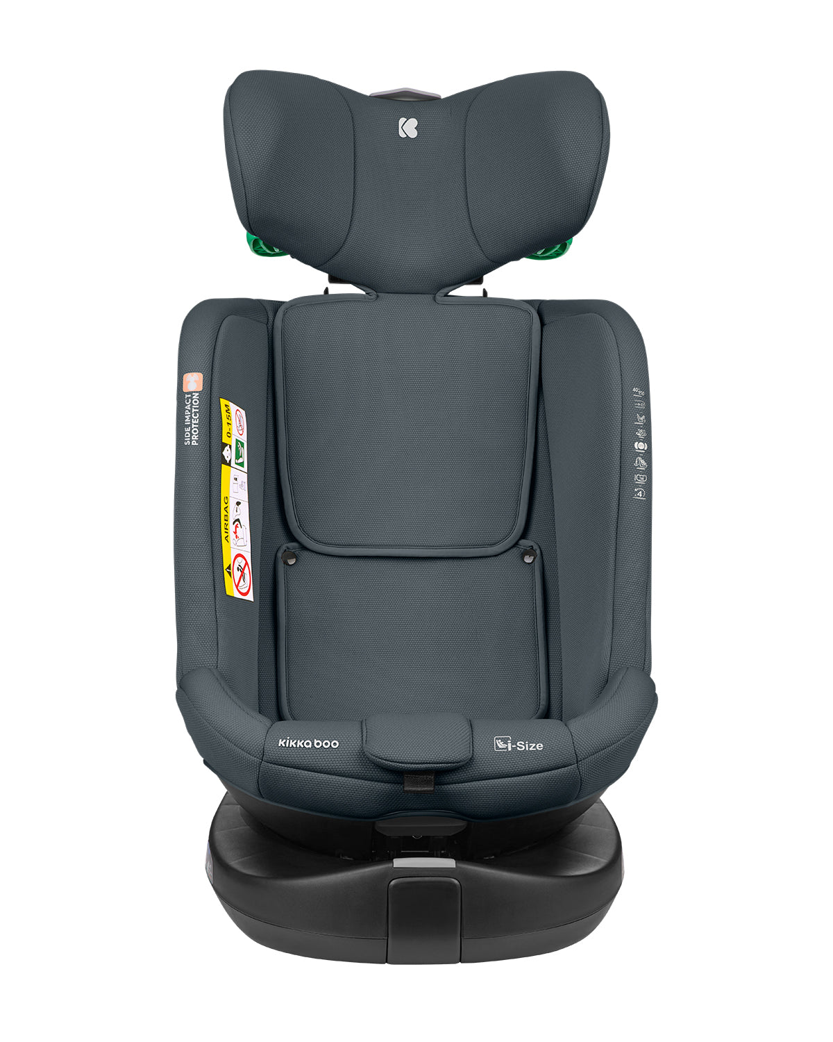 Стол за кола 40-150 см i-Round i-SIZE Dark Grey by Kikkaboo