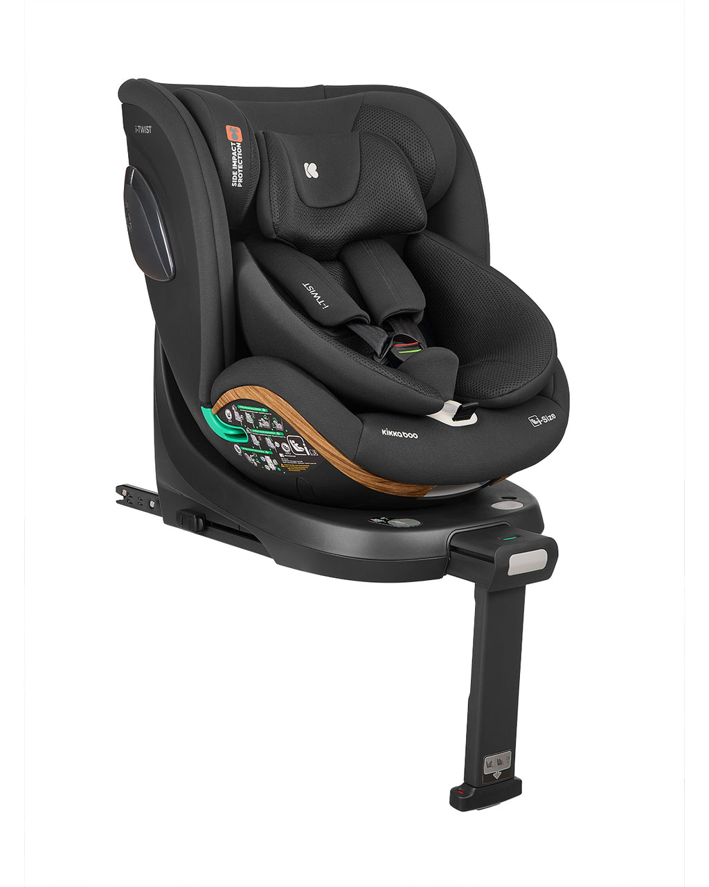 Стол за кола 40-150 см i-Twist i-SIZE Black 2026 by Kikkaboo