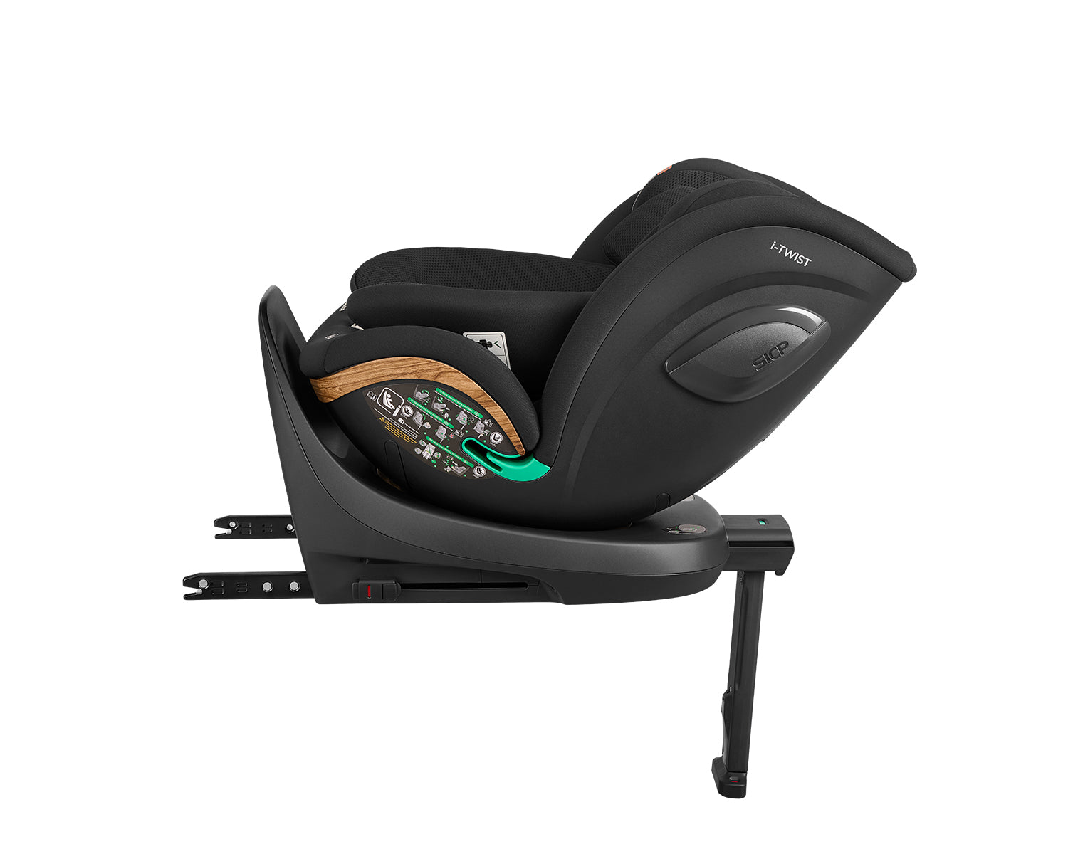 Стол за кола 40-150 см i-Twist i-SIZE Black 2026 by Kikkaboo