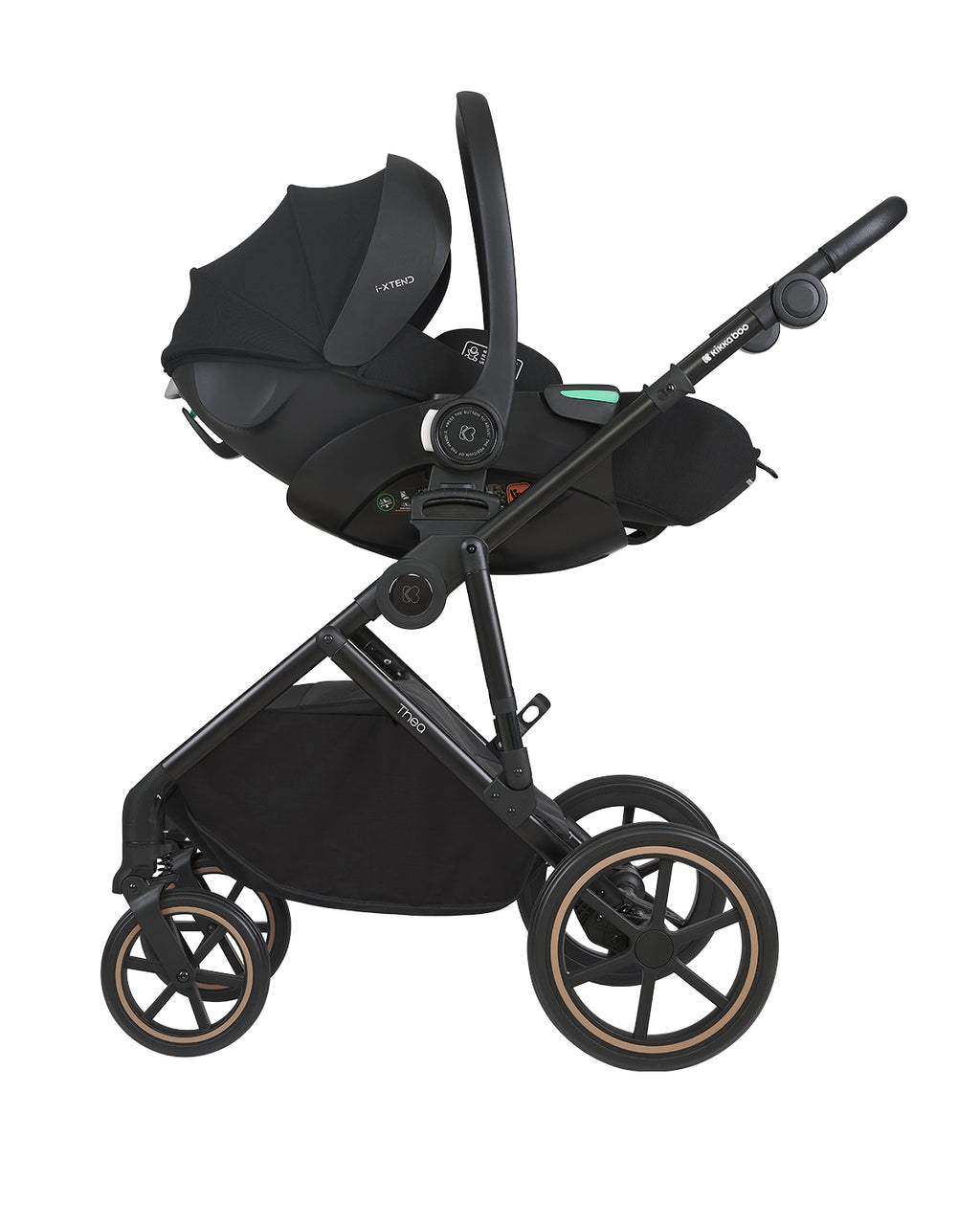 Стол за кола 40-87 см i-Xtend i-SIZE Black by Kikkaboo