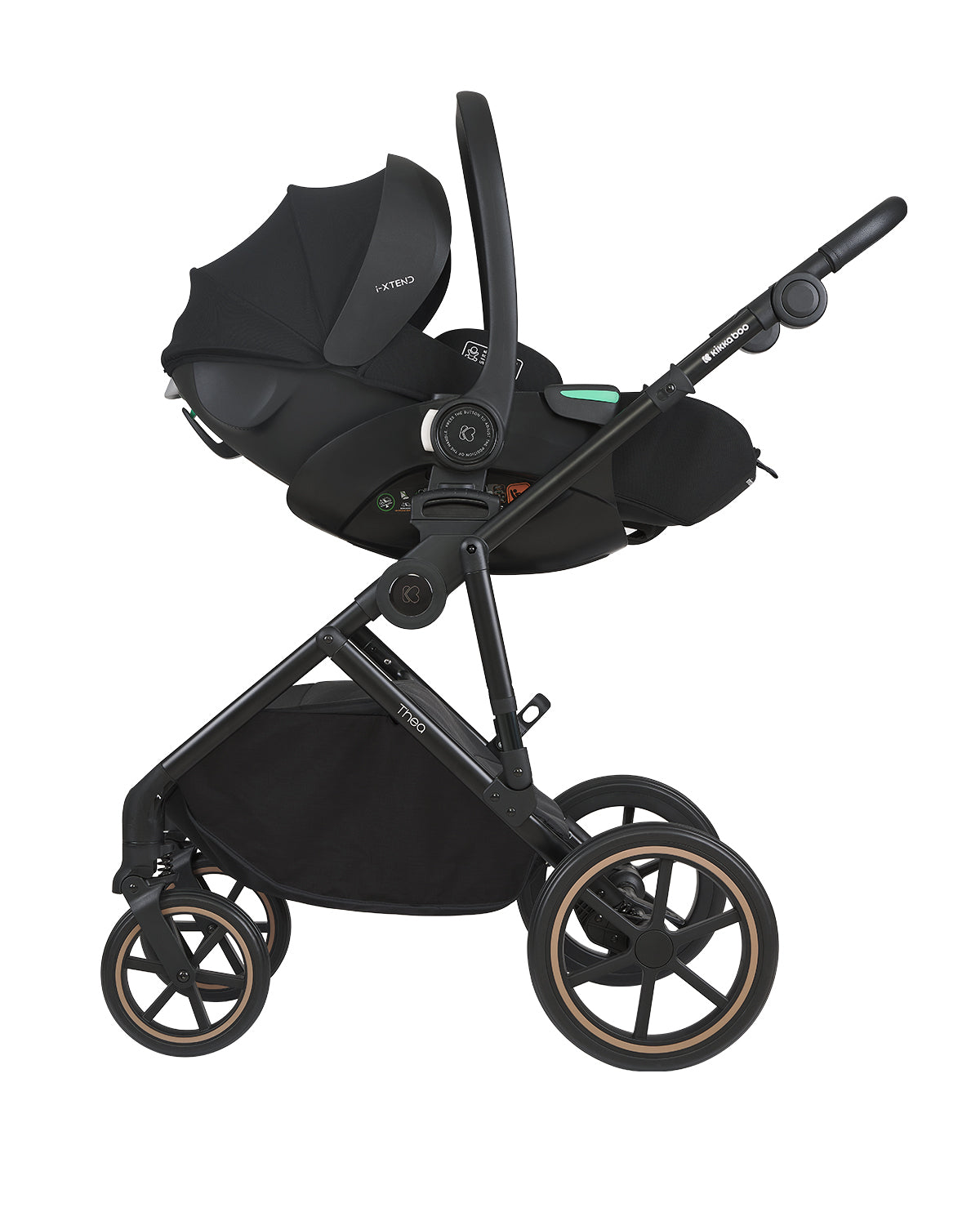 Стол за кола 40-87 см i-Xtend i-SIZE Black by Kikkaboo