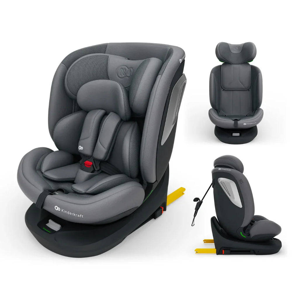 Kinderkraft I-Grow 2 PLUS столче за кола 40-150 cm GREY by KinderKraft