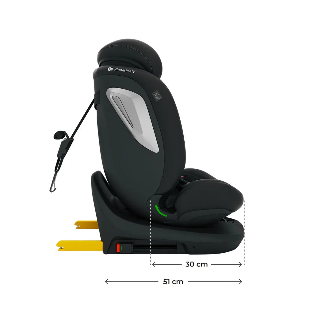 Kinderkraft I-Grow 2 PLUS столче за кола 40-150 cm BLACK by KinderKraft