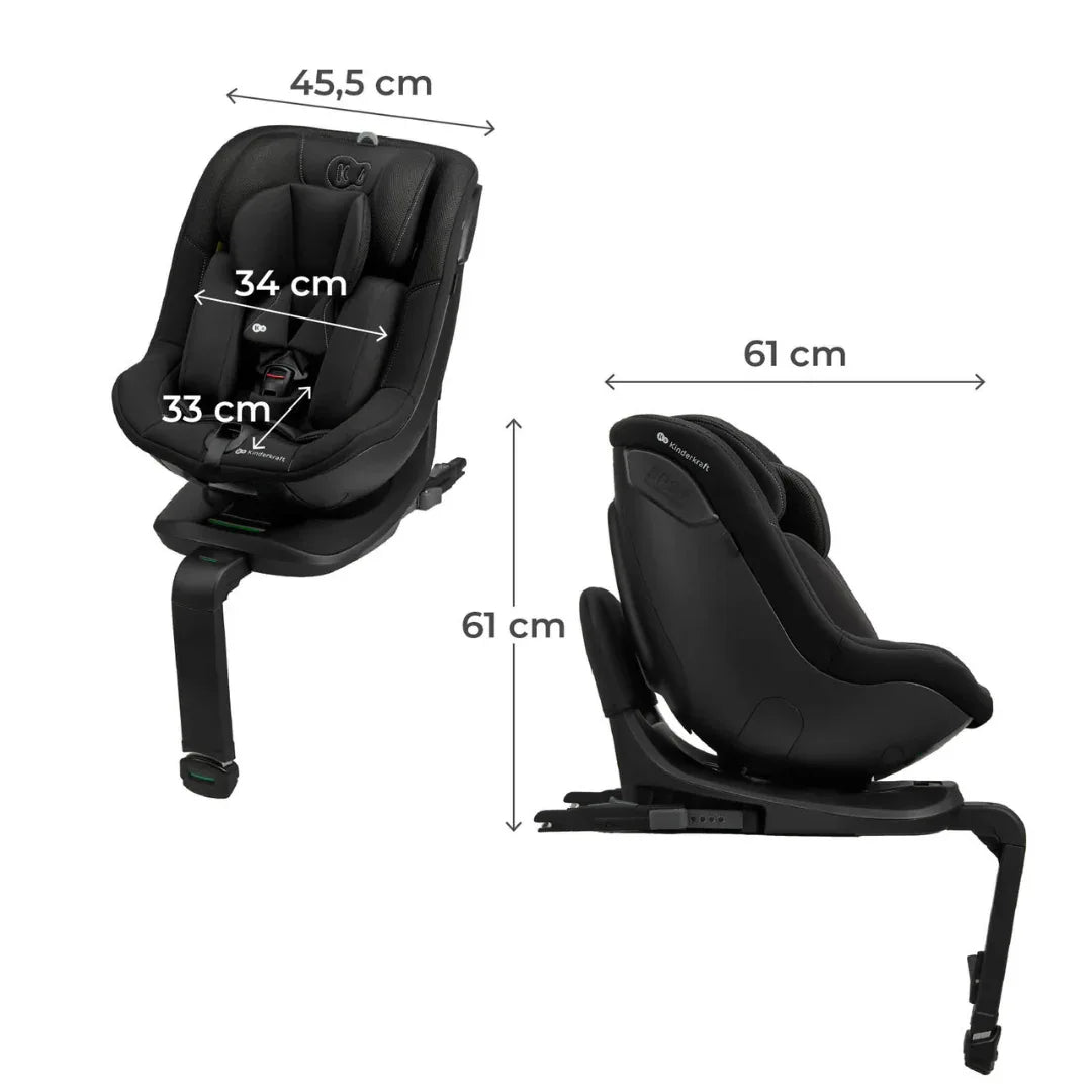 Kinderkraft I-Guard Airflow столче за кола 40-105 cm BLACK by KinderKraft
