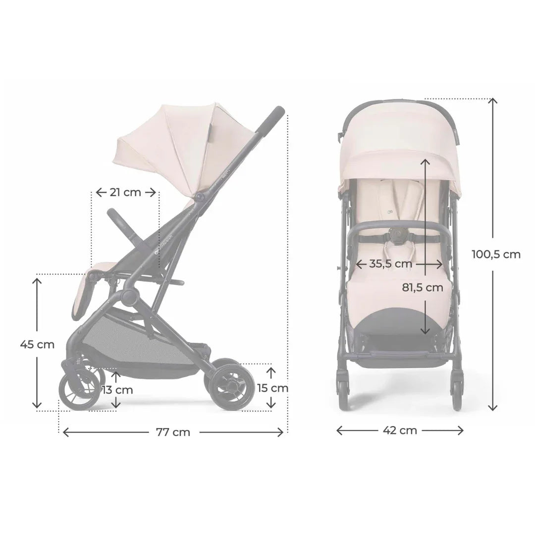 Kinderkraft INDY 3 бебешка количка MISTY BEIGE by KinderKraft