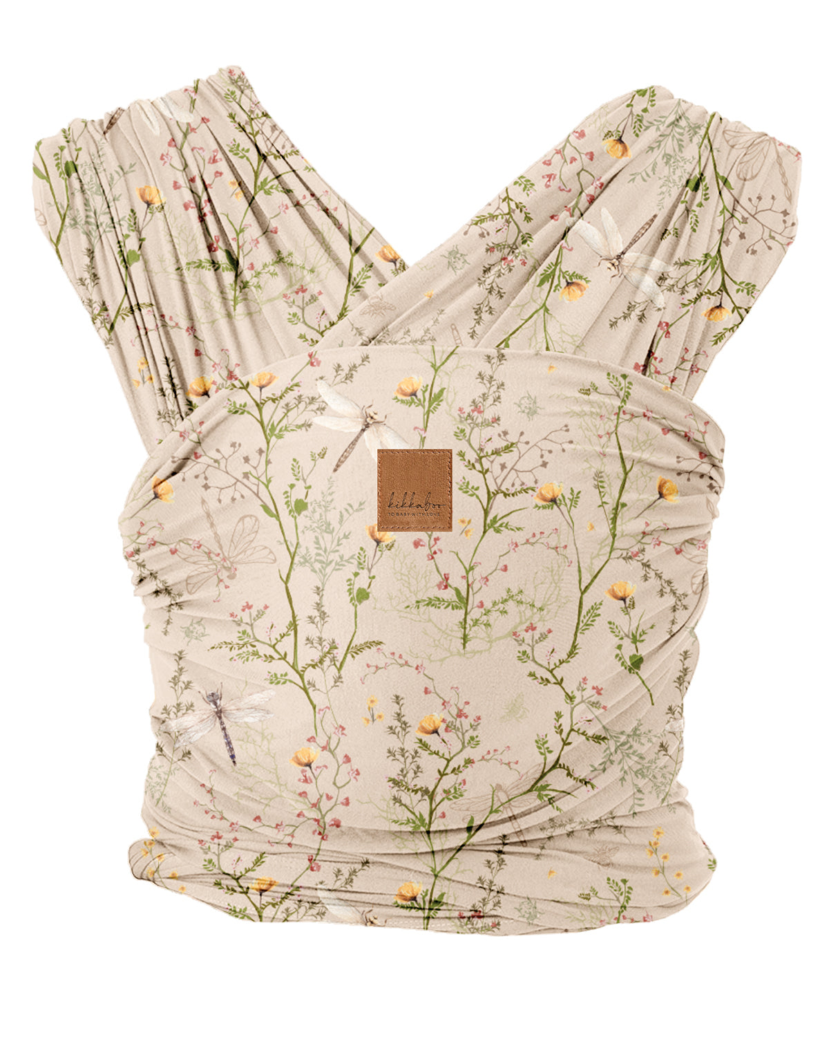 Слинг за носене на бебе Isla Secret Garden Beige by Kikkaboo