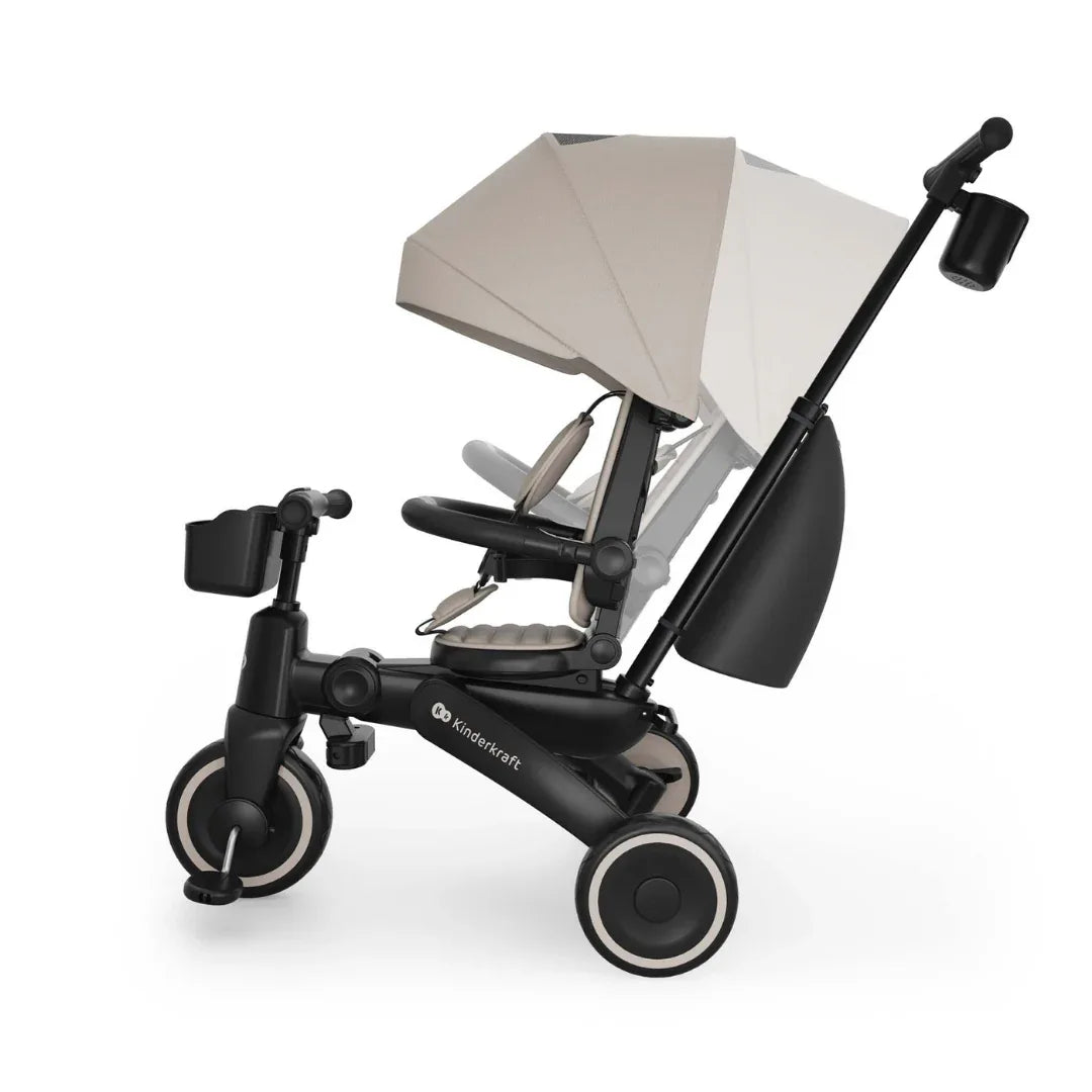 KinderKraft JAZZ 3 сгъваема триколка БЕЖОВА by KinderKraft