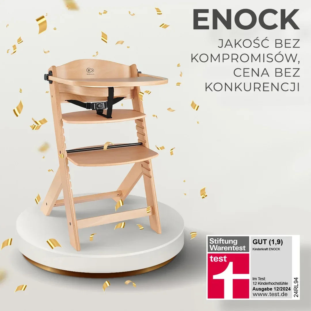 KinderKraft столче за хранене ENOCK BEIGE by KinderKraft