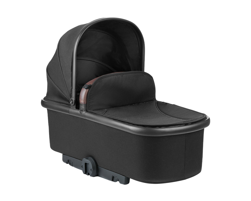 Комбинирана количка 2в1 с кош за новородено Lanah Black by Kikkaboo