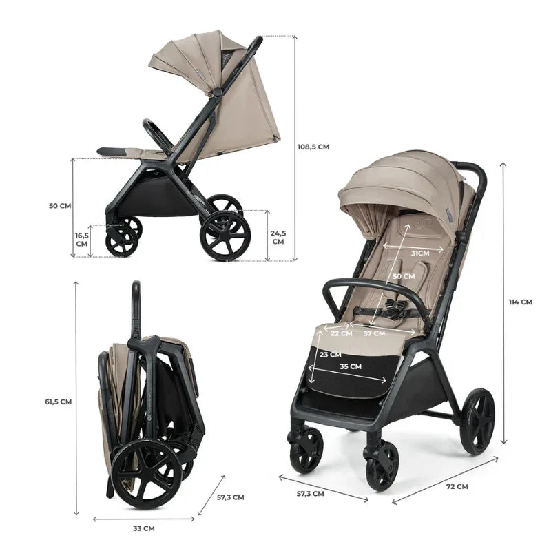 Kinderkraft LOOM бебешка количка LINEN BEIGE by KinderKraft