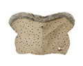 Ръкавица за количка Luxury Fur Dots Beige by Kikkaboo