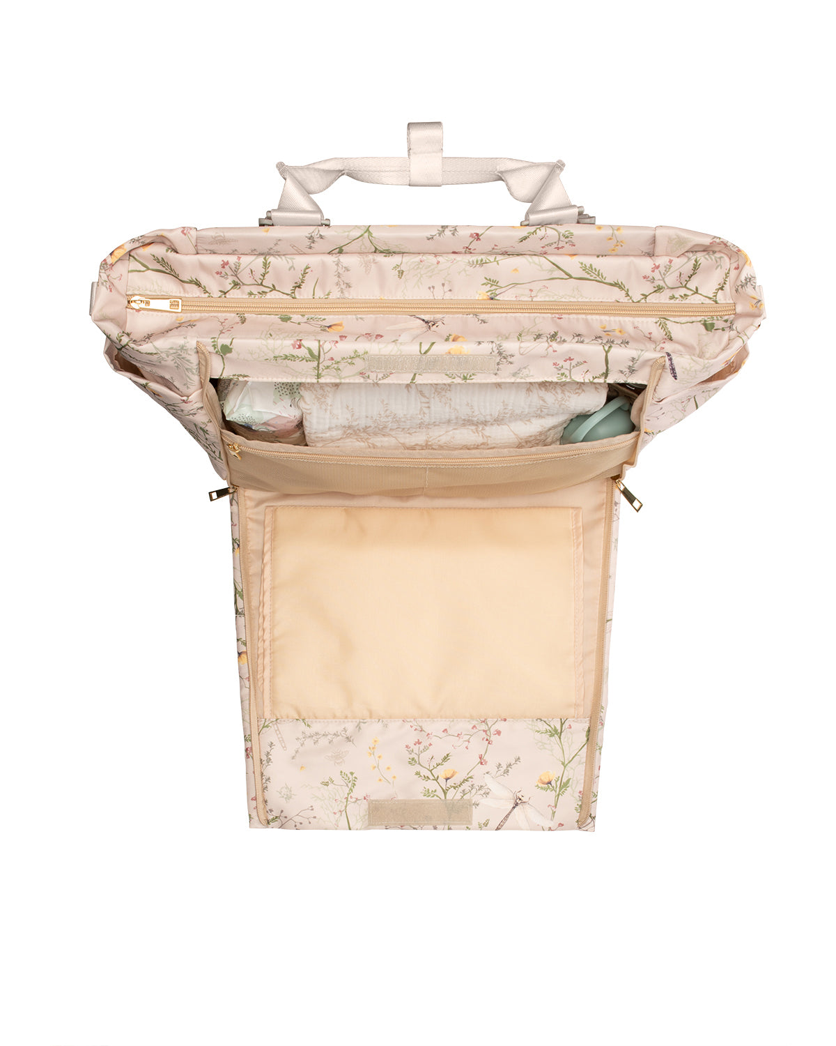 Чанта Florence Secret Garden Beige by Kikkaboo