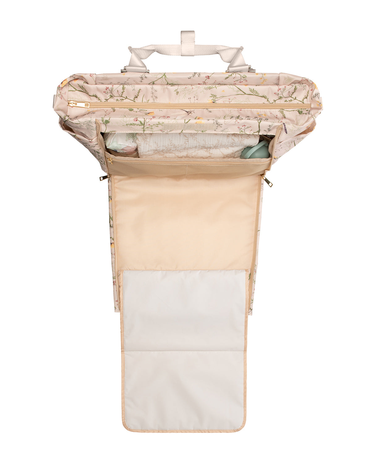 Чанта Florence Secret Garden Beige by Kikkaboo