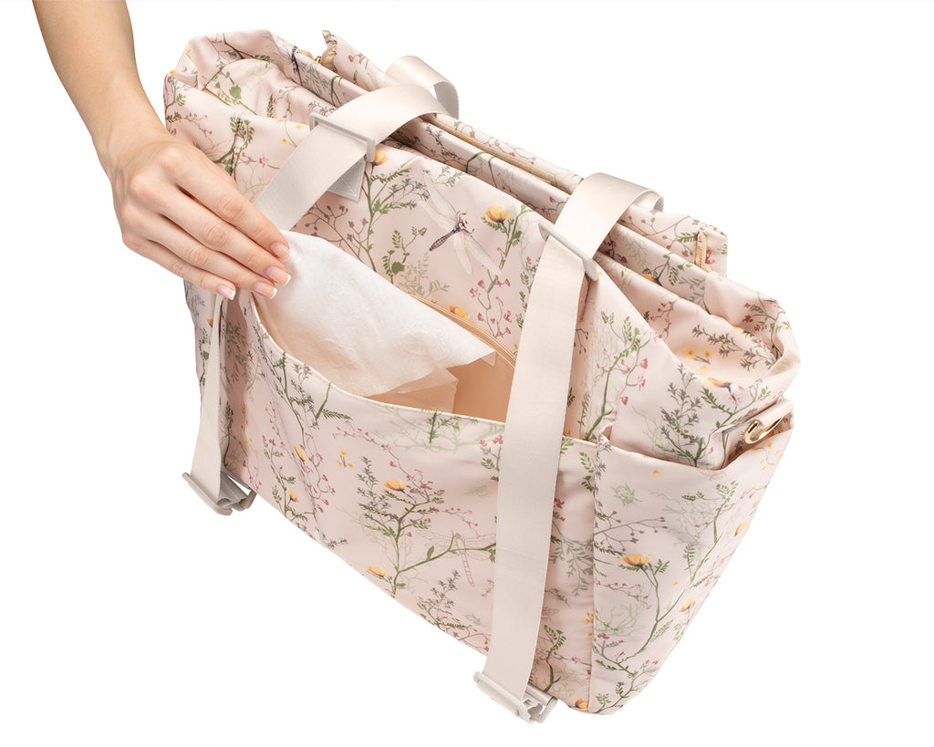 Чанта Florence Secret Garden Beige by Kikkaboo