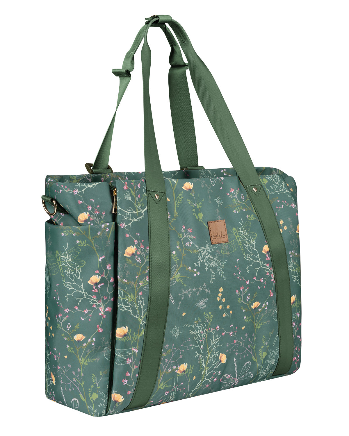 Чанта Florence Secret Garden Green by Kikkaboo