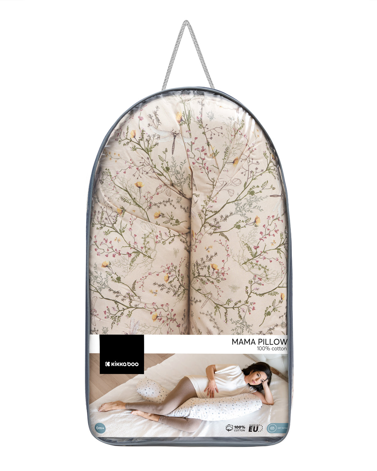 Възглавница за бременни Secret Garden Beige by Kikkaboo