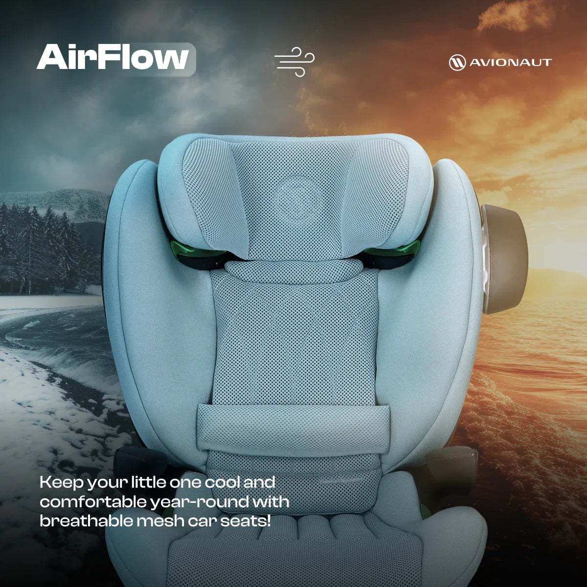 Avionaut MaxSpace Airflow столче за кола GREY by Avionaut
