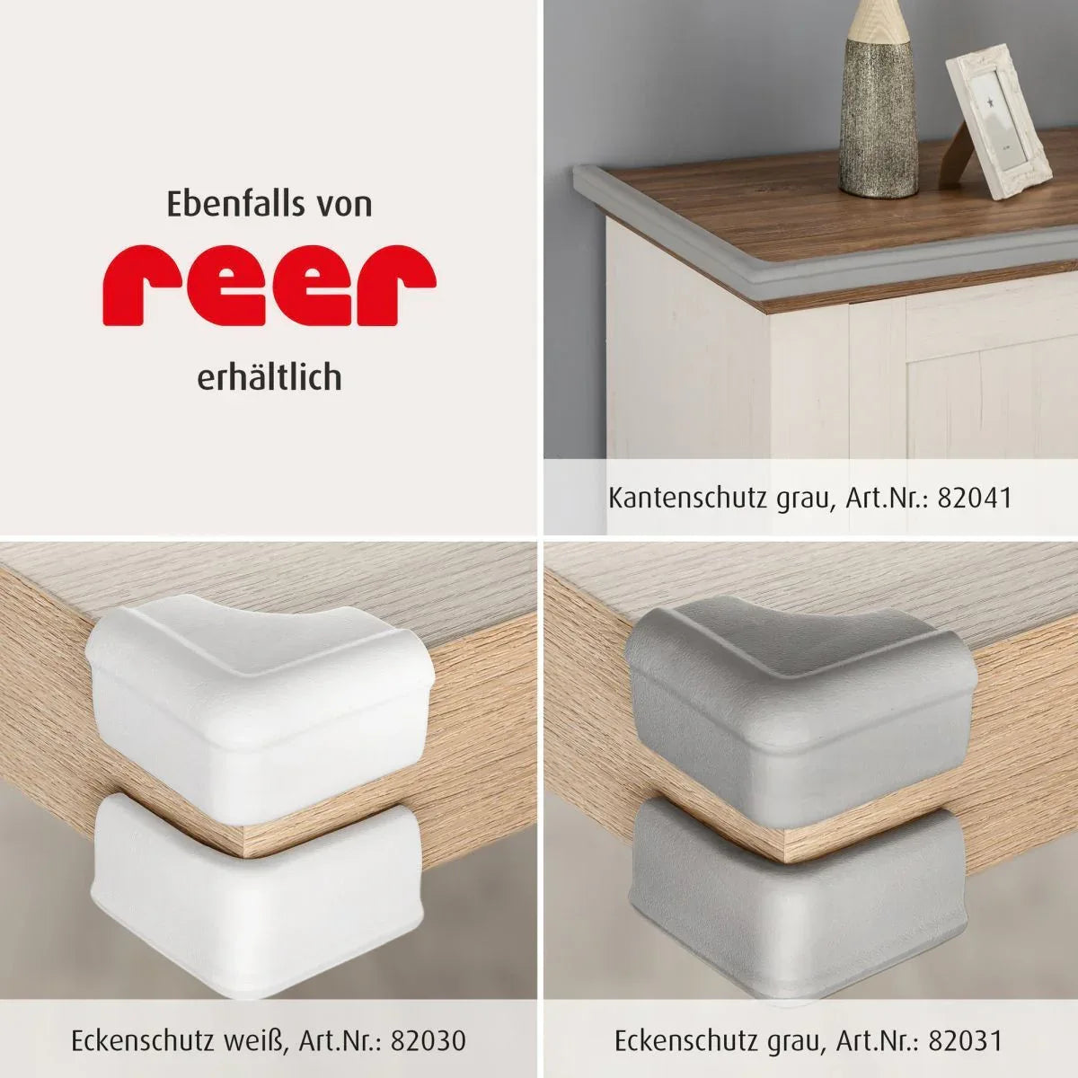 82040 Reer мек протектор за ръбове бял by Reer