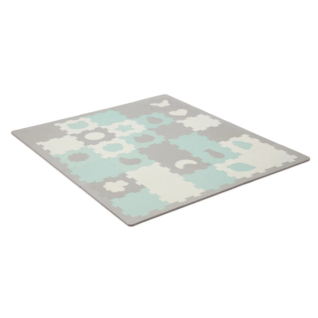 KinderKraft LUNO SHAPES мек пъзел мента KPLUSHMIN by KinderKraft