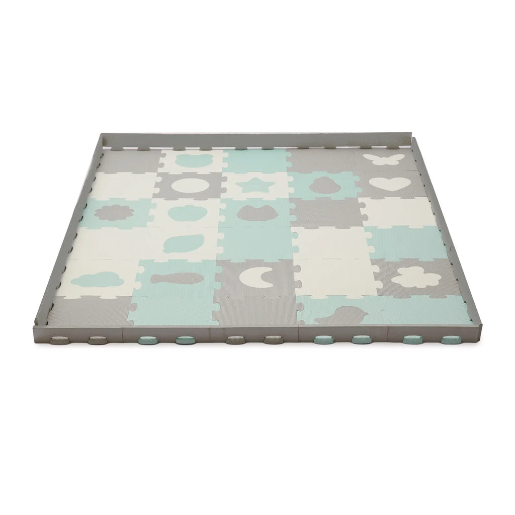 KinderKraft LUNO SHAPES мек пъзел мента KPLUSHMIN by KinderKraft