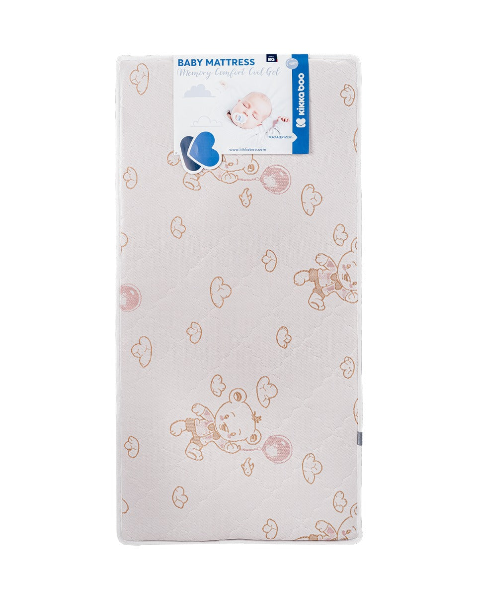 Матрак Memory Comfort Cool gel 70х140х12см Bear Beige by Kikkaboo