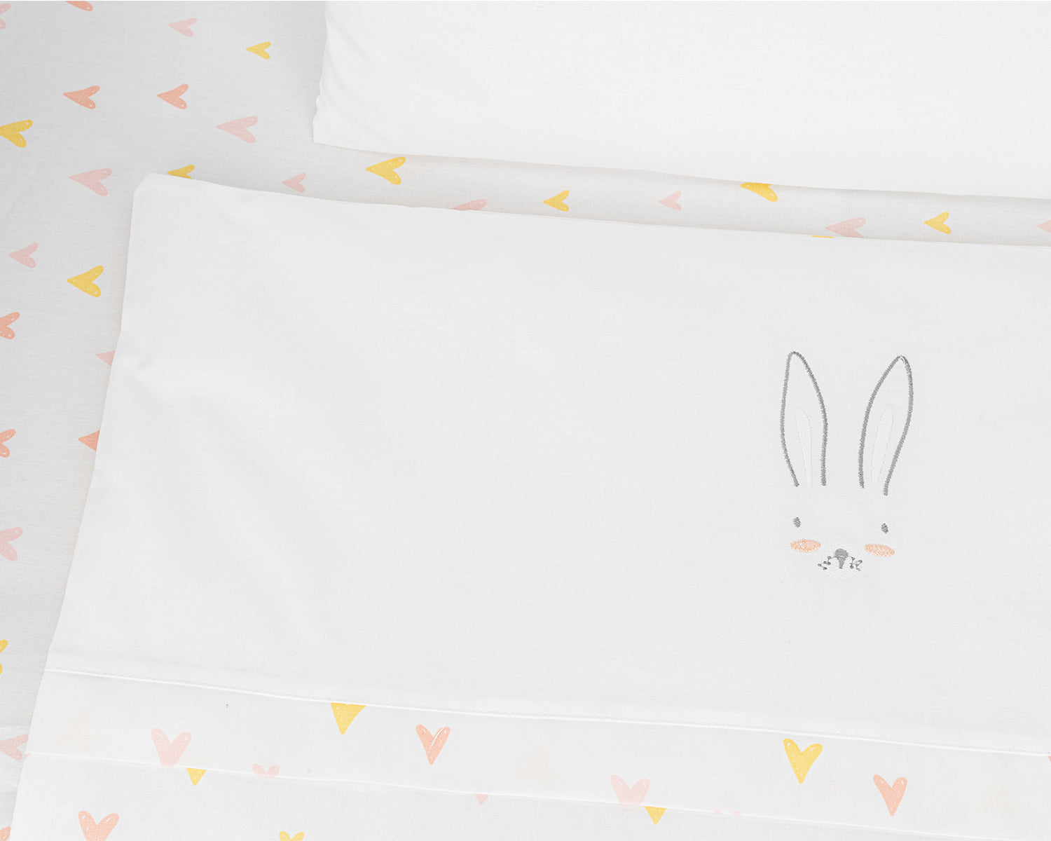 Бебешки спален комплект за мини-кошара 5ч Rabbits in Love by Kikkaboo