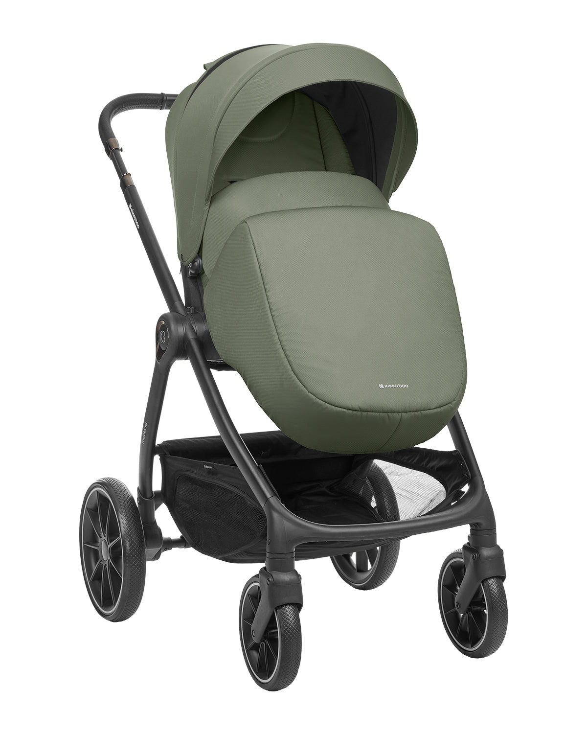 Комбинирана количка 3в1 с кош за новородено Modena Army Green by Kikkaboo