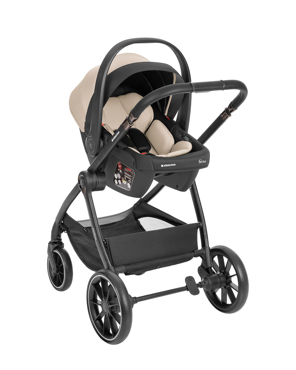 Комбинирана количка 3в1 с кош за новородено Modena Beige by Kikkaboo
