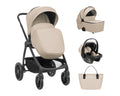 Комбинирана количка 3в1 с кош за новородено Modena Beige by Kikkaboo