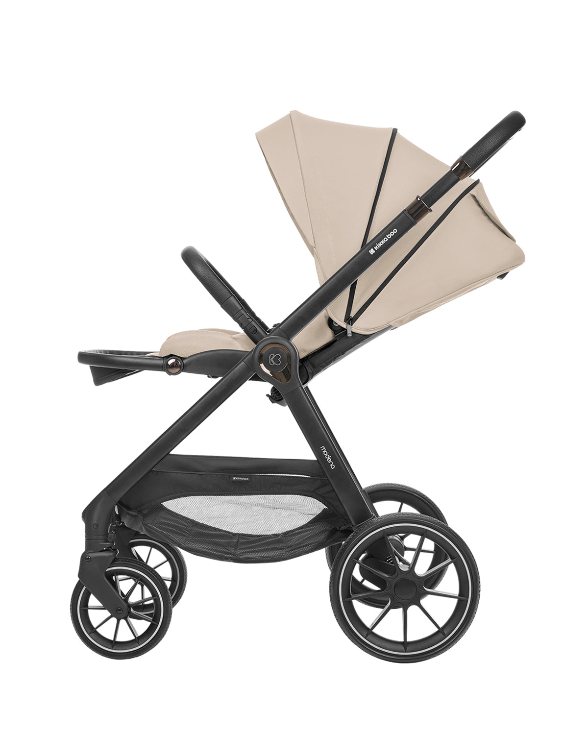 Комбинирана количка 3в1 с кош за новородено Modena Beige by Kikkaboo