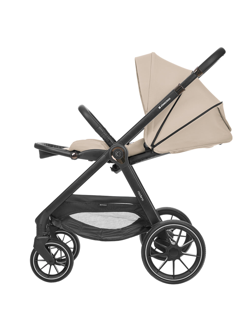 Комбинирана количка 3в1 с кош за новородено Modena Beige by Kikkaboo