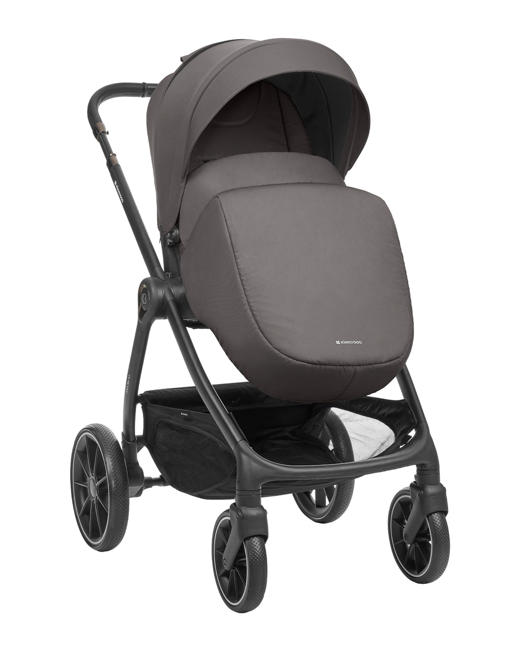 Комбинирана количка 3в1 с кош за новородено Modena Dark Grey by Kikkaboo
