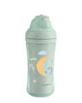 Чаша със силиконовa сламка 220мл Moony me Mint by Kikkaboo