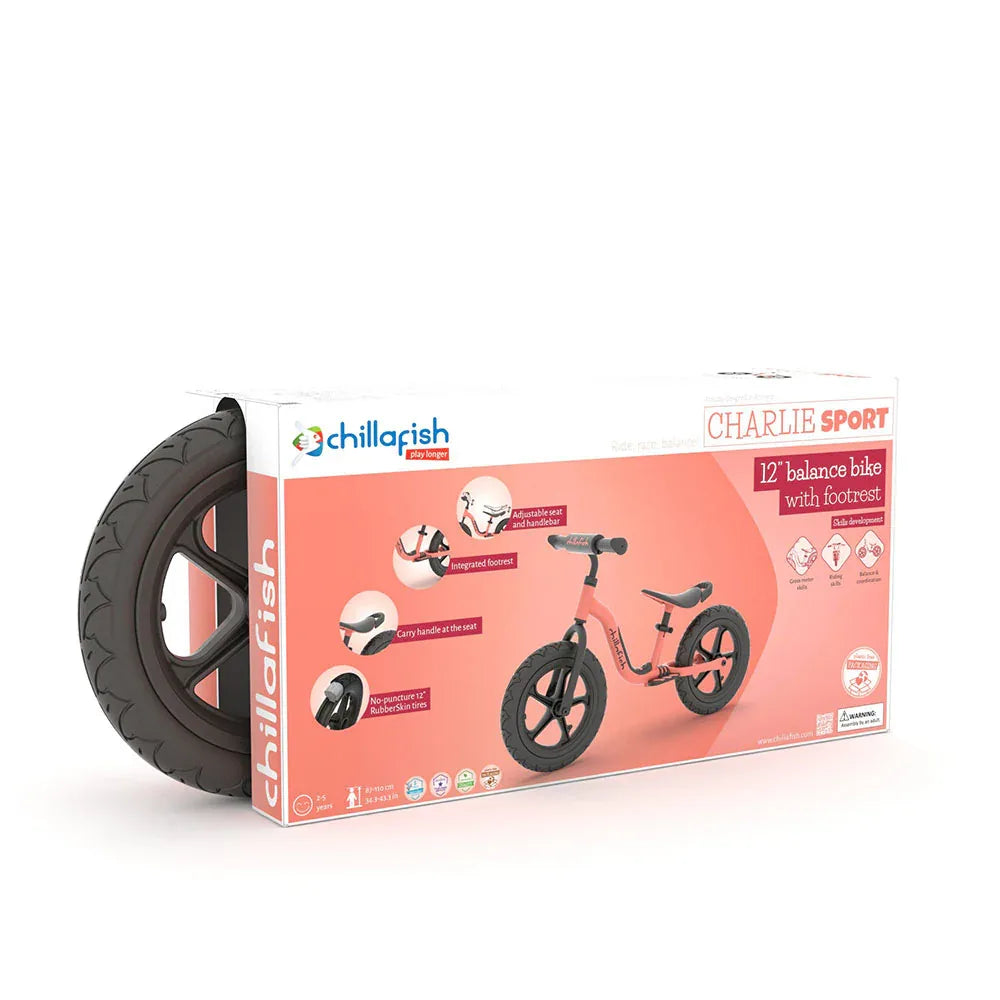 Chillafish Charlie SPORT 12" RS CPCH06FLA колело за баланс Flamingo by Chillafish