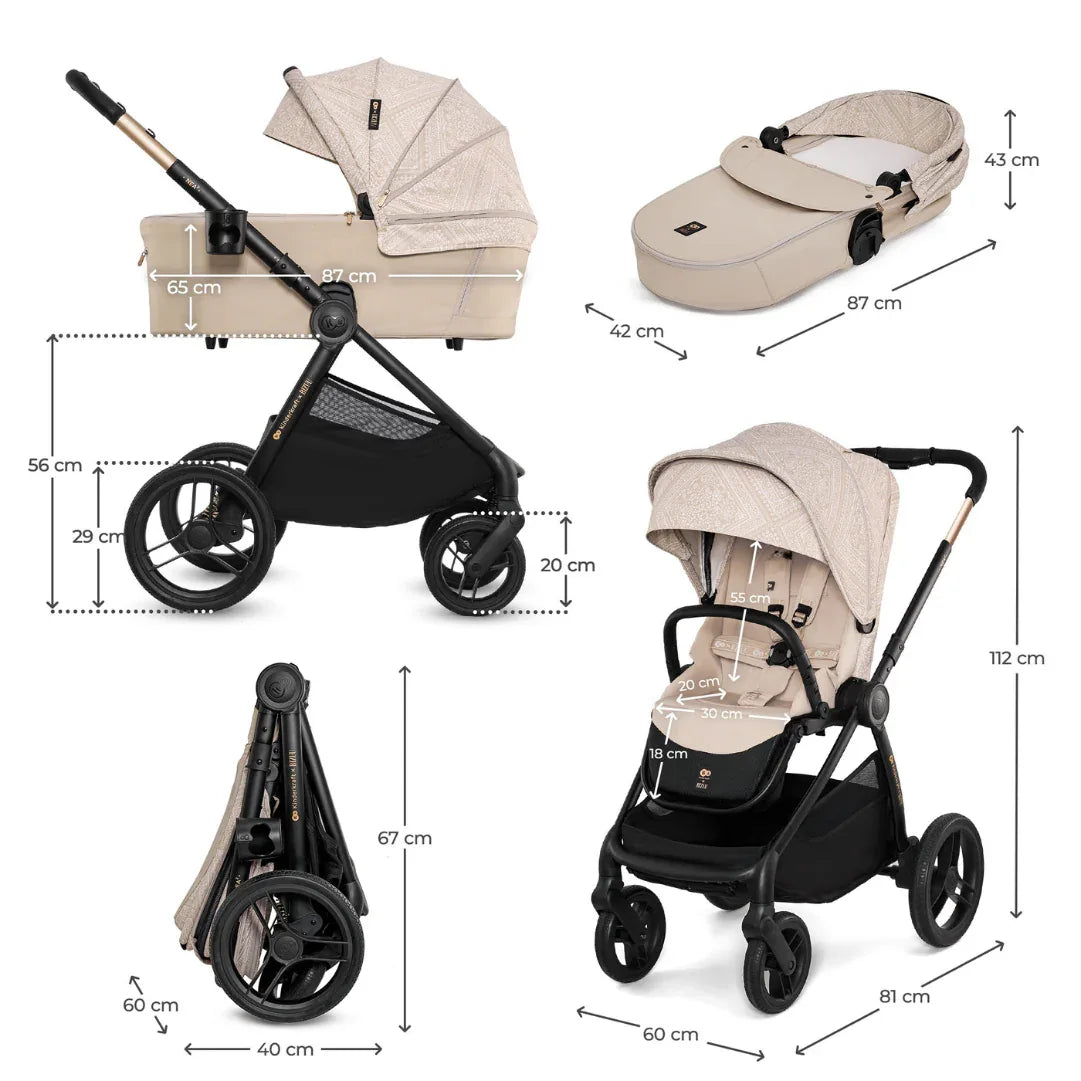 KinderKraft бебешка количка 2в1 NEA 2.0 BIZUU WHISPER DUNE by KinderKraft
