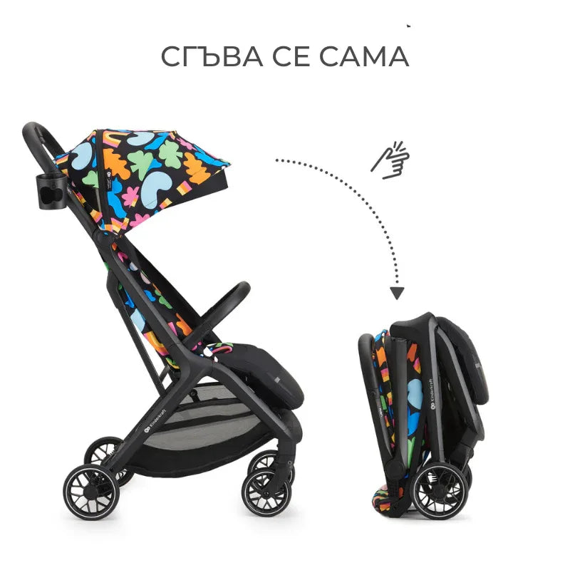 Kinderkraft NUBI 2 бебешка количка HAPPY SHAPES by KinderKraft