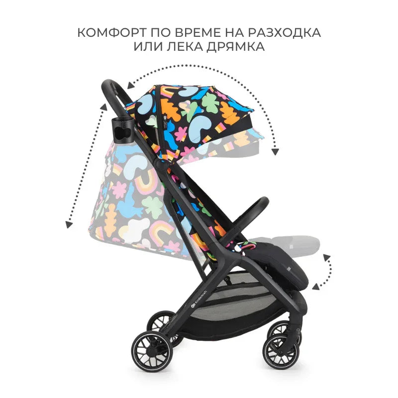 Kinderkraft NUBI 2 бебешка количка HAPPY SHAPES by KinderKraft